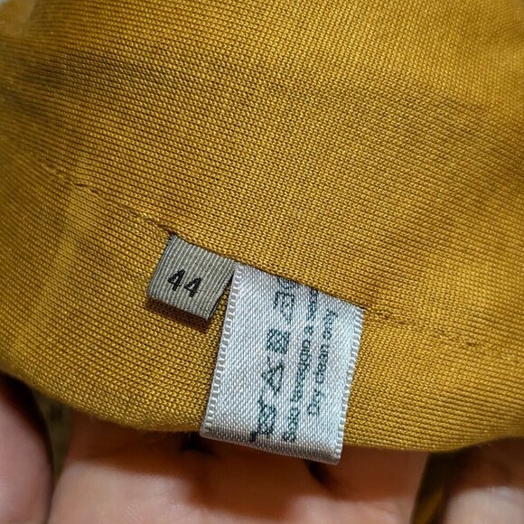 Bottega Veneta Gold Yellow Dress Midi Size 44 Made in Italy US 8 Large - Picture 7 of 11